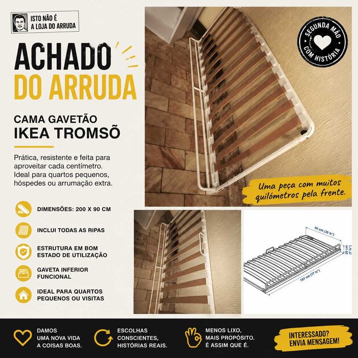 Cama gavetão IKEA TROMSÖ