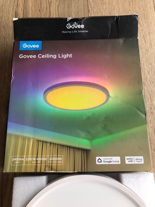 Inteligentna lampa sufitowa Govee z aplikacją