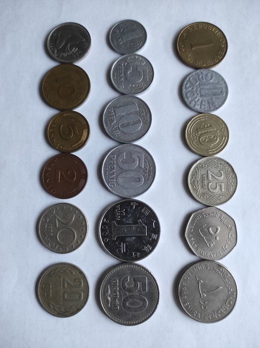монети різних країн