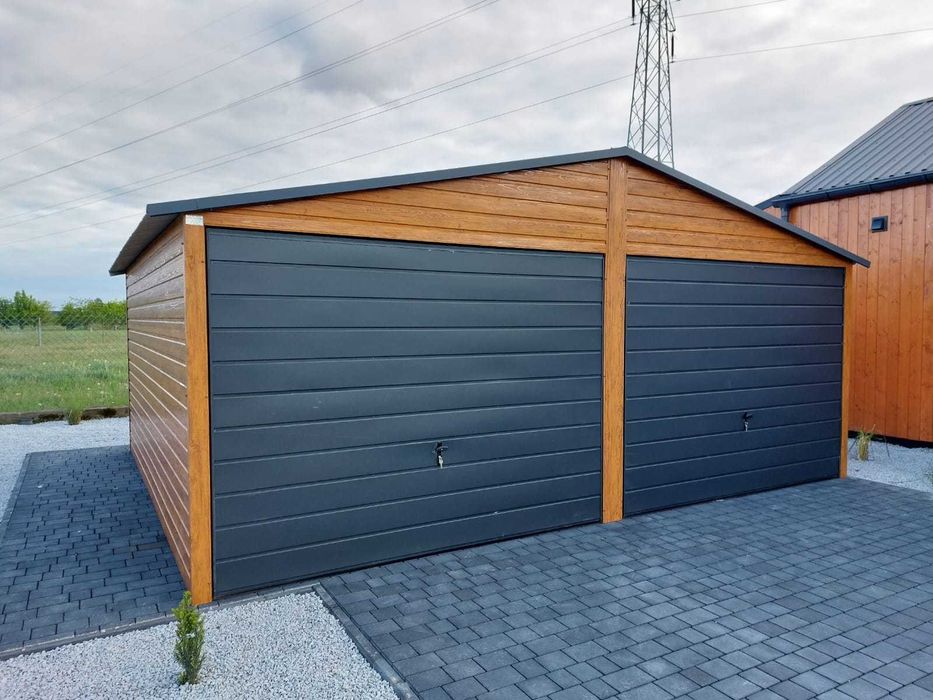 Garaż blaszany 6x5,8 m Premium Blaszak Garaże blaszane 6x6 7x6 8x6 9x6 10x6 11x6 12x6 PRODUCENT dostawa i montaż !