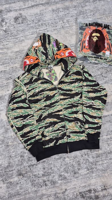 Кофта Варе Зипка А Bathing Ape Bapel Зип-Худи Бейп І Варе Tiger Кофта Худи Bape Tiger Camo Gray
