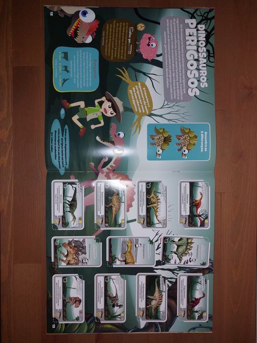 Caderneta Completa "Super Animais 3" Dinossauros