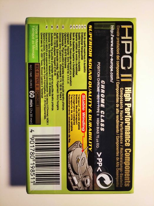 Cassete Sony UX-S 60 selada