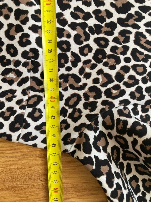 Sukienka w panterkę zamek L jak masełko