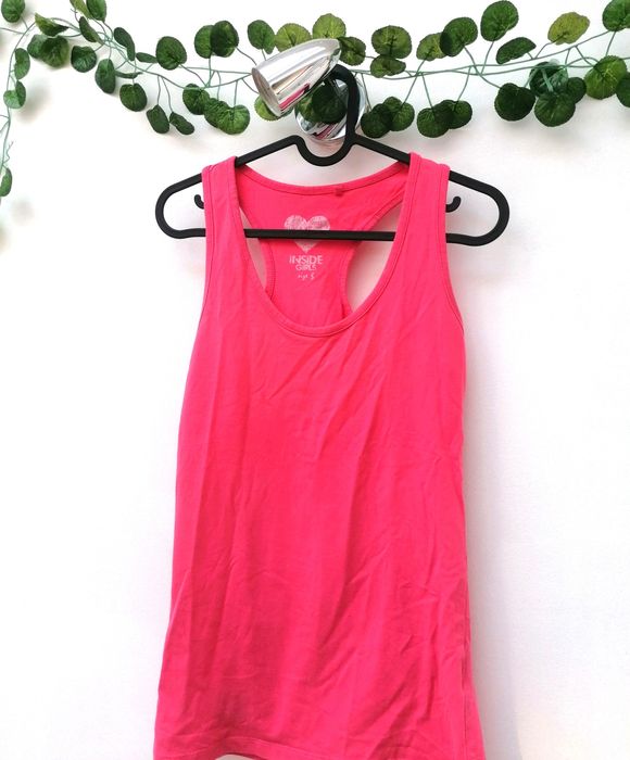 Top Desportivo Rosa Fluorescente