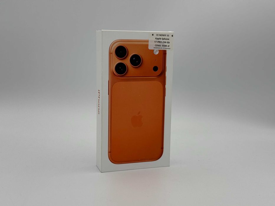! NOWY ! Telefon Apple iPhone 17 Pro 256 GB + 12mc gwarancja !