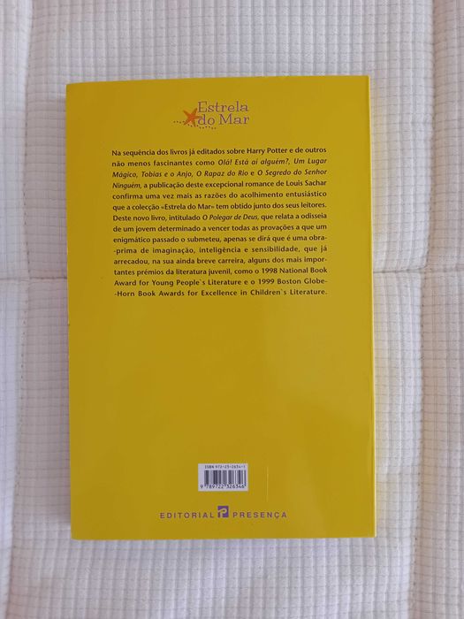 Livro O Polegar de Deus de Louis Sachar