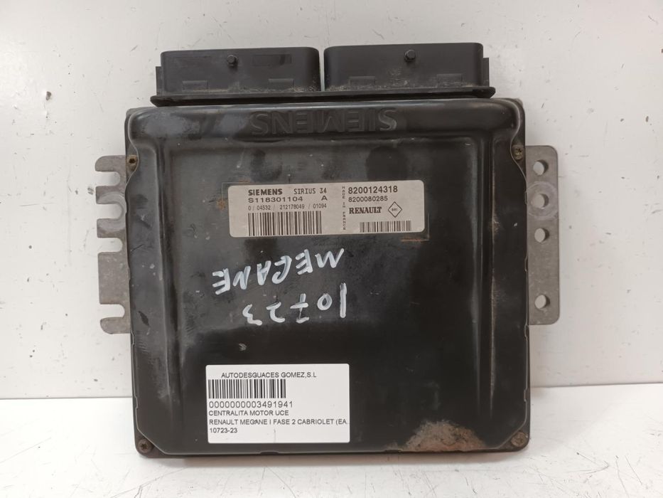 Centralina Do Motor Uce Renault Megane I Fase 2 Cabriolet Ea...