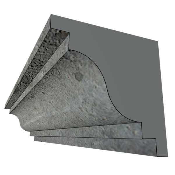 Molde cornijas para cofragem betão em esferovite modelo P2