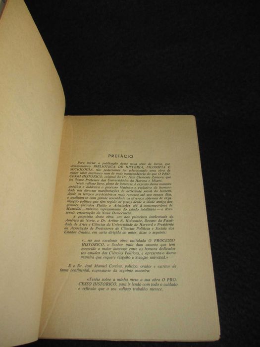 Livro O Processo Histórico Juan Clemente Zamora