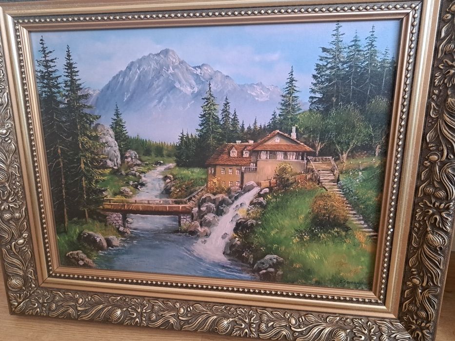 OBRAZY  w jednakowych  ramach  50x40, 80x60 ,110/70 cm