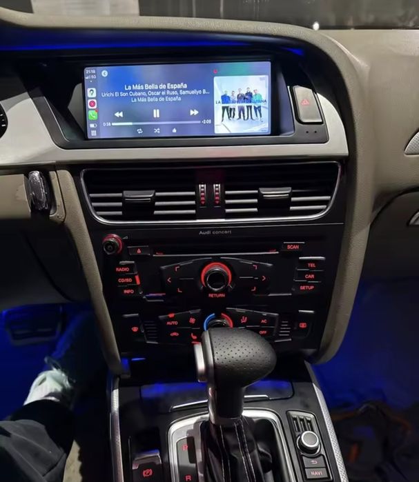 Rádio Audi A5 Android 14 com GPS 4/64GB RAM/ROM (Novo)