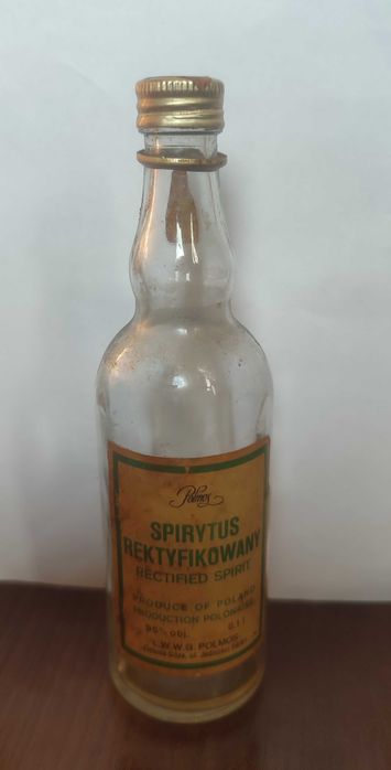 Butelka kolekcjonerska Polmos po spirytusie 0,1 l