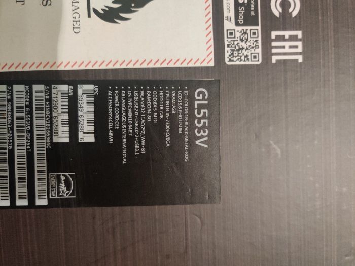 Asus Rog Strix GL553V - Sprawny w 100% - I5 7300HQ GTX1050