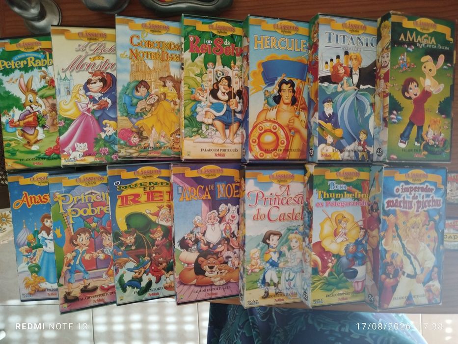 VHS Clássicos Infantis, falado em português