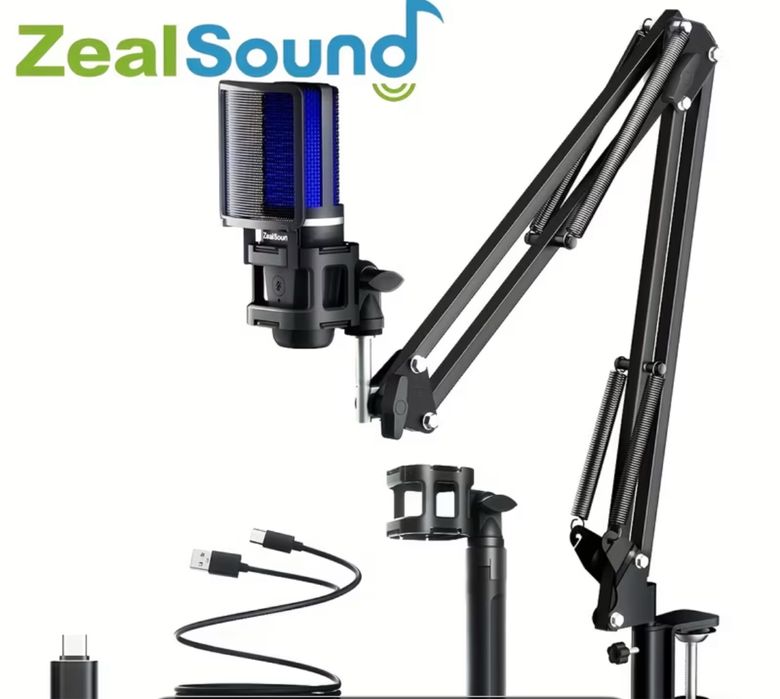 Гарантія‼️ Конденсаторний мікрофон Fifine A6T  ZealSound з пантографом