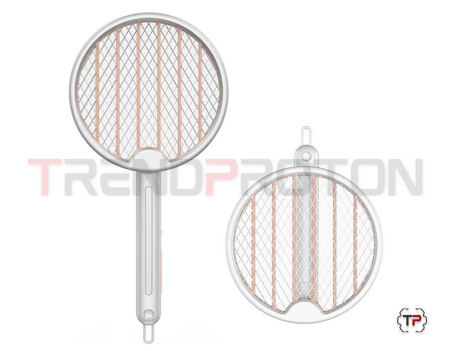 Raquete Mata-Insetos Dobrável Recarregável