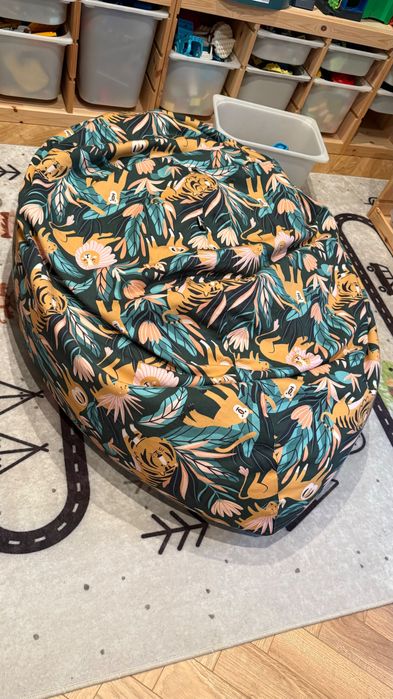 Worek do siedzenia Yellow Tipi bardzo duży 80x115 cm, 100% bawełna