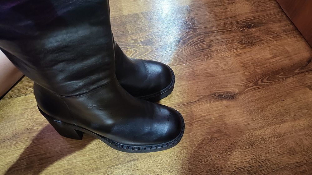 Kozaki buty Carinii czarne rozm 40