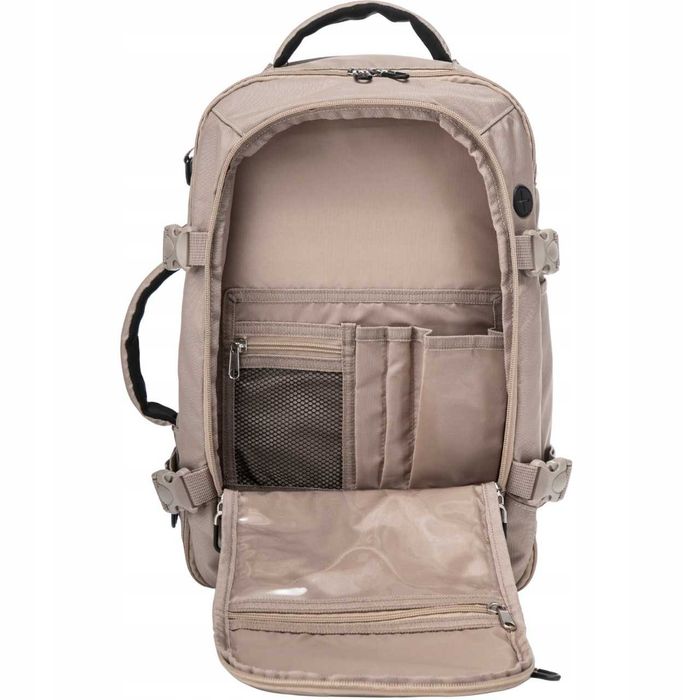 Plecak WINGS Do Samolotu 40x25x15 Bagaż Podręczny Laptop 14” 21L