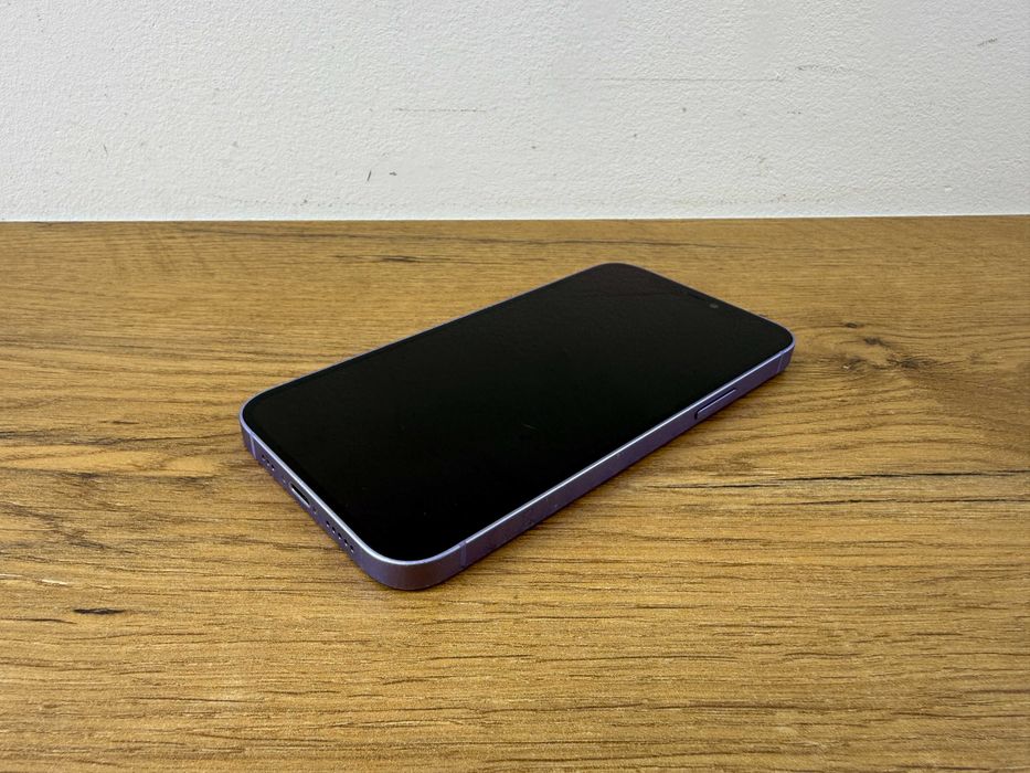 1465. Telefon Apple Iphone 12 Fioletowy. 100% sprawny. Zbity tył