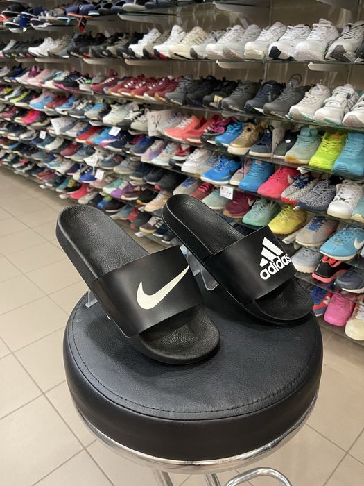 Шлепки nike, adidas