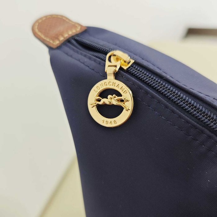 Torba Damska"Longchamp_Le_Pliage_Nylon_Skóra_Navy blue