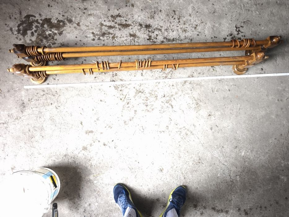 Karnisze drewniane  różne długości