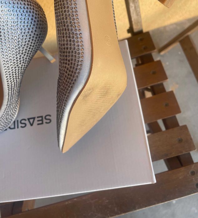 Sapatos altos azuis [como novos]