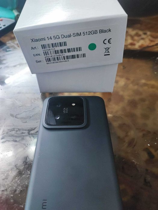 Xiaomi 14 5G Dual-SIM 512GB Black , comprado em Agosto de 2026, com factura e garantia de 1 ano