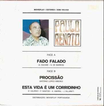 Paulo Renato - - - - - Fado Falado - - - - - EP