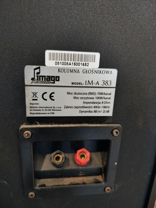 Kolumny głośnikowe Imago 100w 4 sztuki