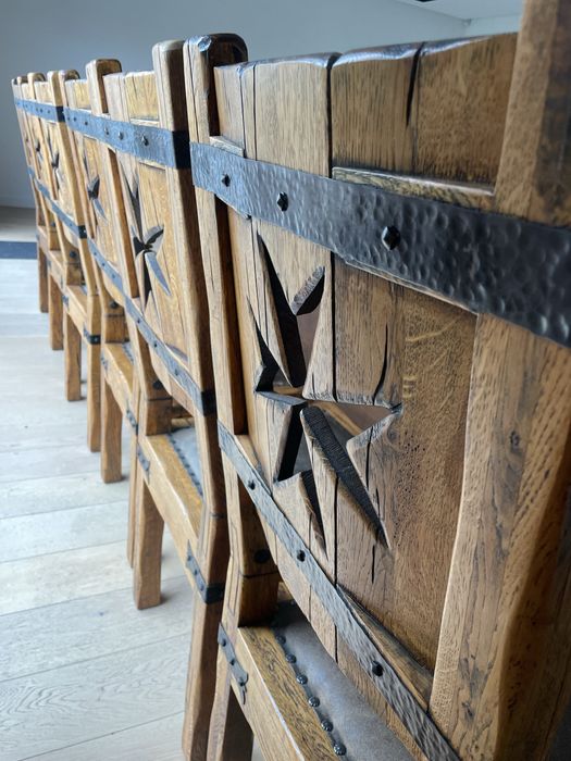 Zestaw mebli Ludwik Newline – kolekcja Clash (dąb lity)