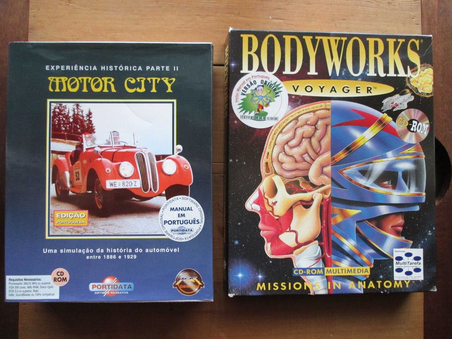 2 Jogos Computador Antigos - Motor City e Bodyworks