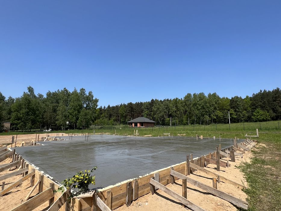 Płyty fundamentowe Wykopy Budowa Domów Od Podstaw