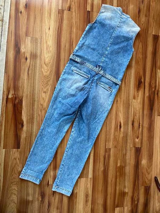 Kombinezon ogrodniczki jeans marmurek acid wash big star 40 42