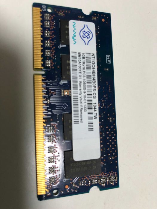Pamięć do laptopa 1GB PC3-10600S NT1GC64BH4B0PS-CG Nanya