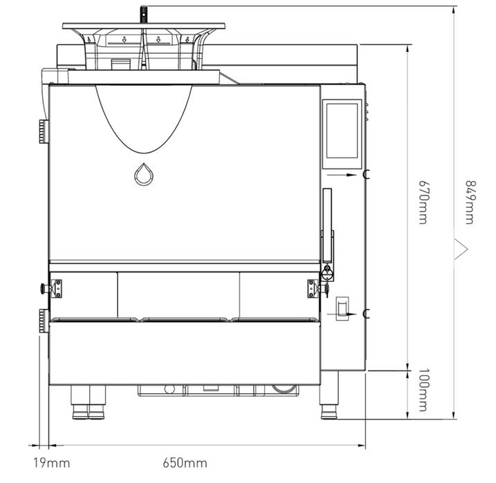 QualityFry iQ 630 Carrousel – Fritadeira Profissional Automática - Sem Necessidade de Extração de Fumos - 5500€