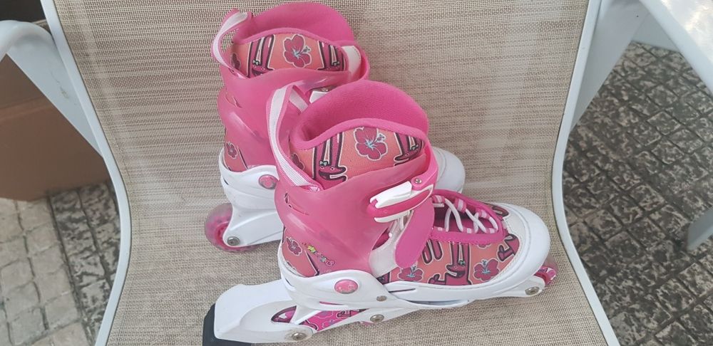 Patins em linha tamanho 30-33 Menina