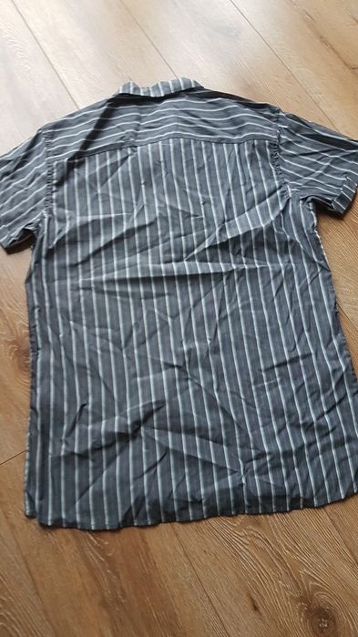 Les Deux Copenhaga Koszula męska Mathieu SS shert Charcoal xs