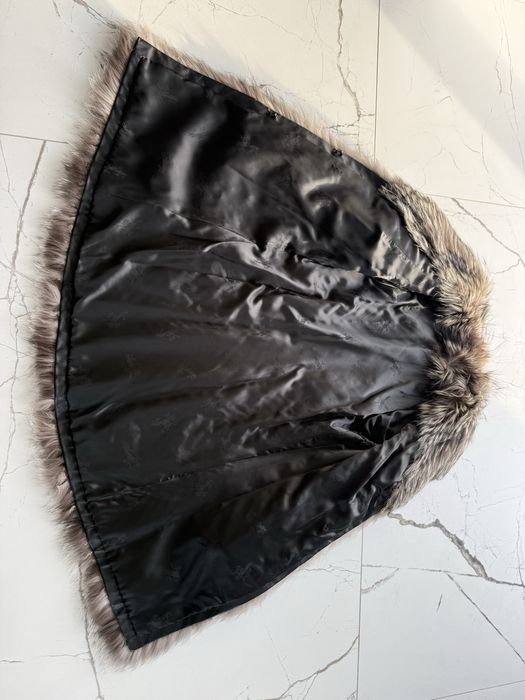 Naturalne futro ze srebnego lisa piękne lekkie silver fox j. Nowe