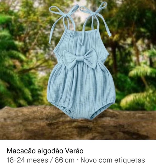 Macacão Algodão Bebé