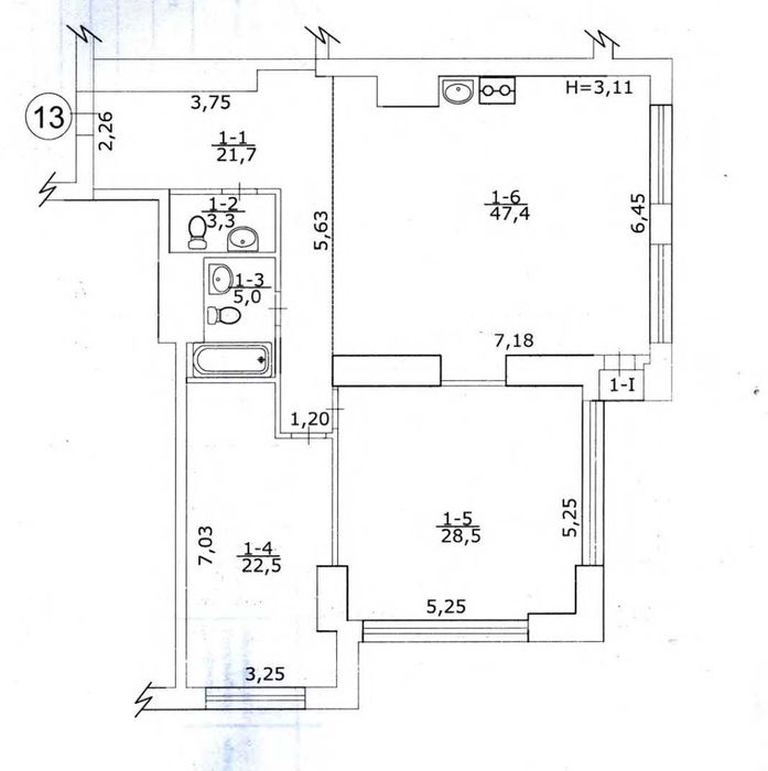 3-комнатная квартира по адресу ул. Васильковская (площадь 129 м²) - Atlanta.ua - фото 10