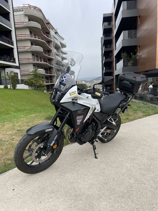 Honda NX 500 cheia de extras— Só 3.000 km | 1 dono | Garantia Honda