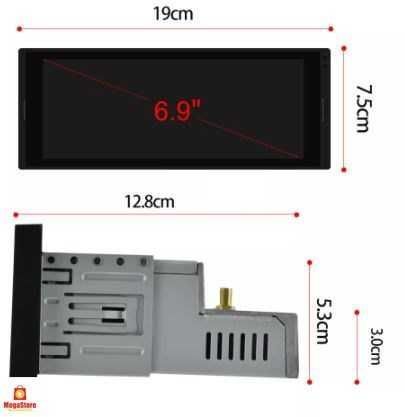 NOVO Radio 1 din Android 10 - GPS - Câmara traseira