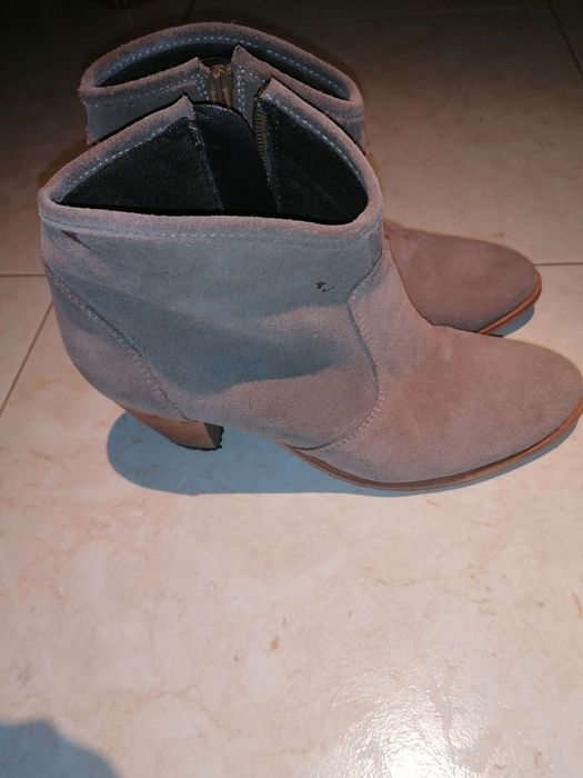 Botins de camurça bege nº38