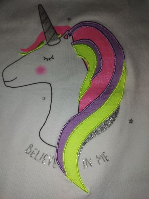 Zestaw dziewczęcy 98 104 jednorożec różowy