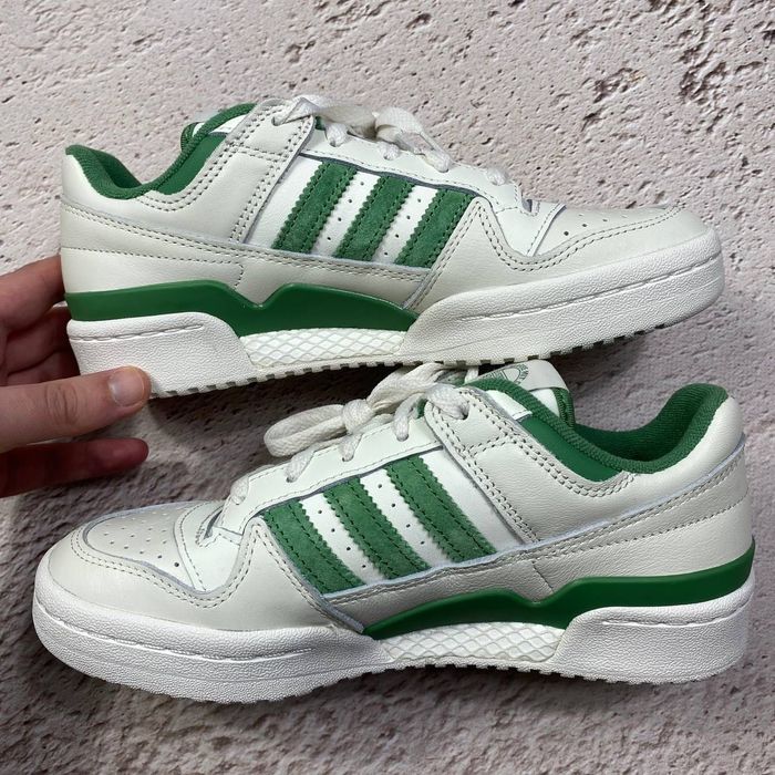 ig3778 нові adidas forum low originals жіночі кросівки white/green