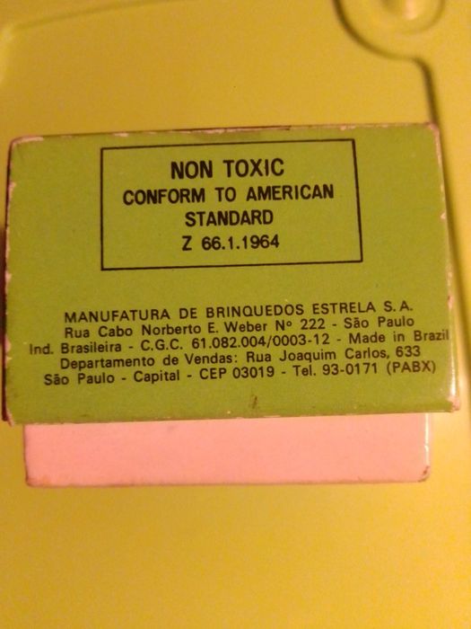 Antigo Dominó Fabricado no Brasil pela Fábrica de Brinquedos Estrela