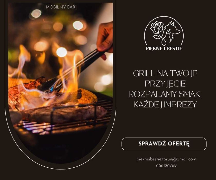 StreetFood&Grill na Twoje przyjęcie | mobilny Grill&DrinkBar | Grill na imprezę prywatną | Grill na butelki, poprawiny, urodziny